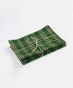 Archive New York Chiapas Plaid Cocktail Napkin Set Kitchen + Dining