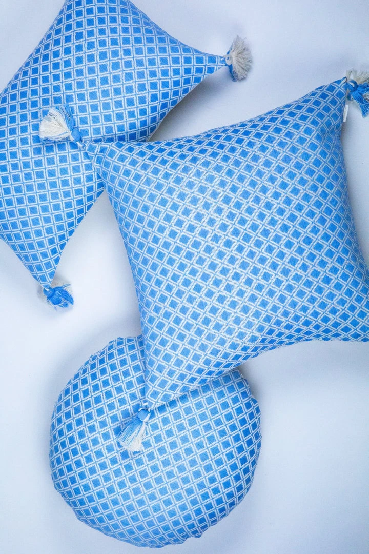 Archive New York Comalapa Throw Pillow - Sky Blue Archive New York Comalapa Throw Pillow - Sky Blue