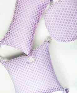 Archive New York Handcrafted Comalapa Throw Pillow - Lilac