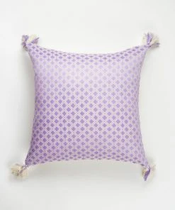 Archive New York Handcrafted Comalapa Throw Pillow - Lilac