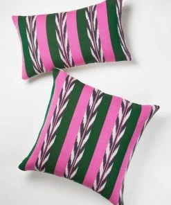 Archive New York Home Goods Palm Ikat Lumbar Pillow