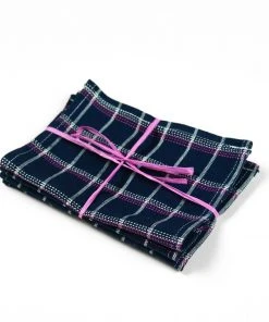 Archive New York San Lucas Plaid Cocktail Napkin Set