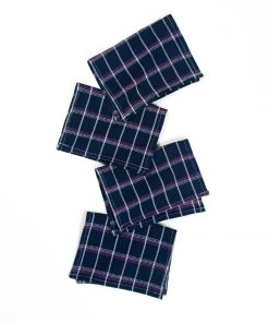 Archive New York San Lucas Plaid Cocktail Napkin Set