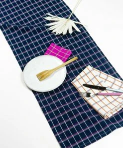 Archive New York San Lucas Plaid Table Runner