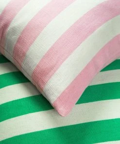 Archive New York Home Goods Santiago Cabana Stripe Throw Pillow - Kelly Green