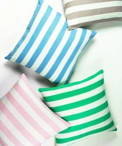 Archive New York Santiago Cabana Stripe Throw Pillow - Light Pink Home Goods