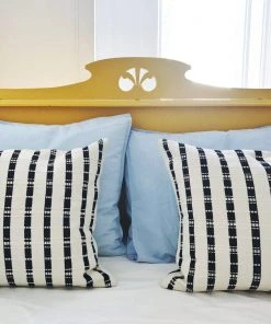 Archive New York Santiago Grid Throw Pillow - Black + White Home Goods