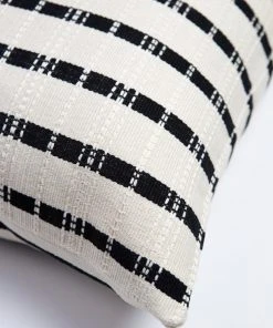 Archive New York Santiago Grid Throw Pillow - Black + White Home Goods