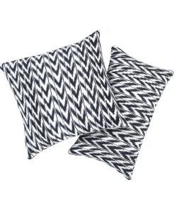 Archive New York Toto Ikat Lumbar Pillow - Black + White