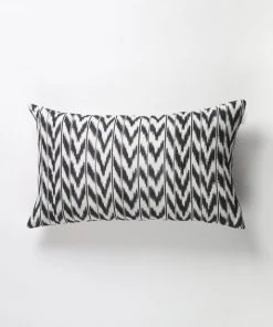 Archive New York Toto Ikat Lumbar Pillow - Black + White