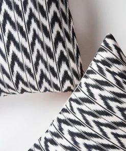 Archive New York Toto Ikat Lumbar Pillow - Black + White