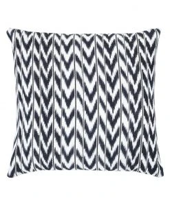 Archive New York Toto Ikat Throw Pillow - Black + White Handcrafted