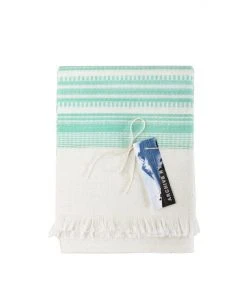 Archive New York White + Mint Kitchen Towel