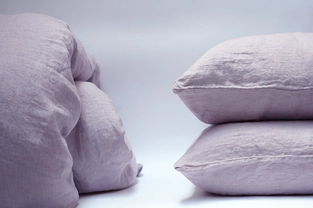 Area Home Camille Linen Duvet Cover - Lilac Home Goods 4 Area Home Camille Linen Duvet Cover - Lilac Home Goods