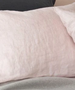 Area Home Camille Linen Duvet Cover - Pink Home Goods