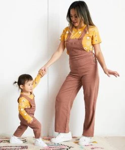 North Of West Ariel Upcycled Overalls - Terracotta