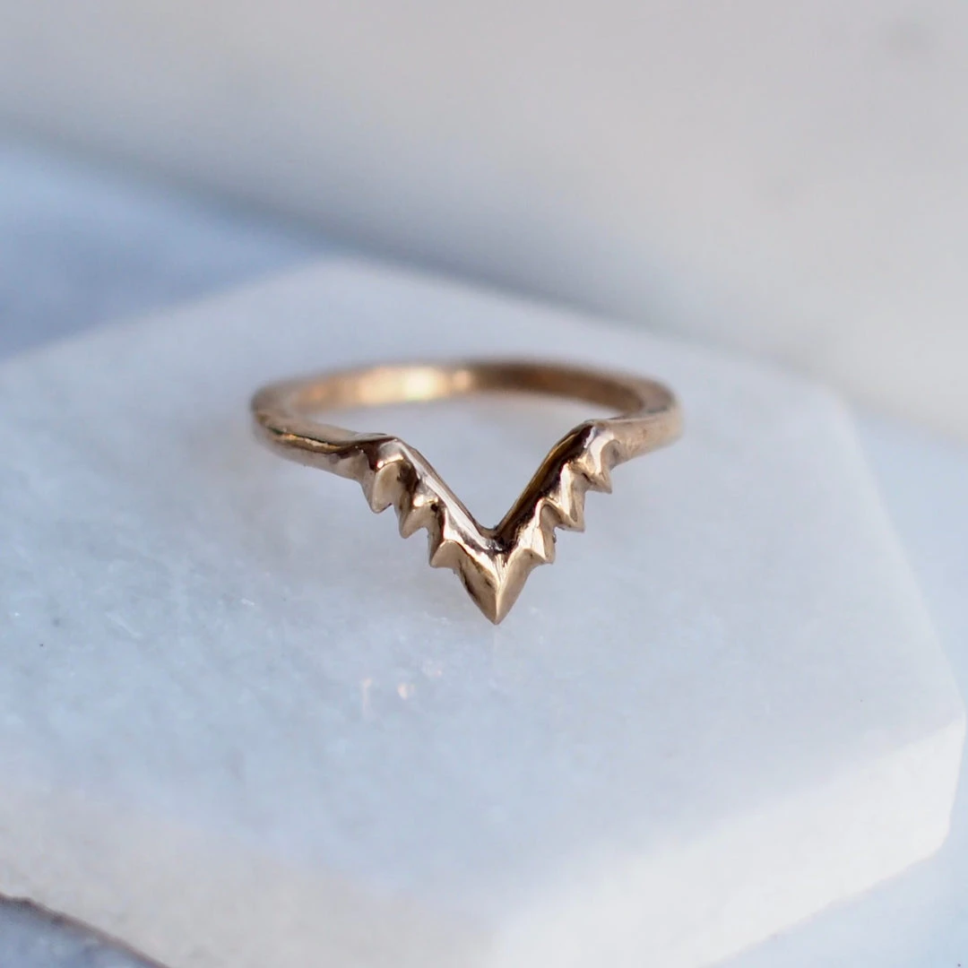 Iron Oxide Aster Stacking Ring Jewelry Iron Oxide Aster Stacking Ring Jewelry