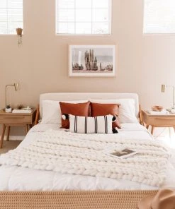 August Sage Chunky Wool Throw Blanket