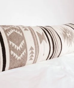 August Sage Mariposa Gris Wool Lumbar Pillow