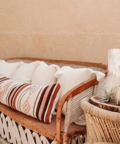 August Sage Sophia Rosado Wool Lumbar Pillow