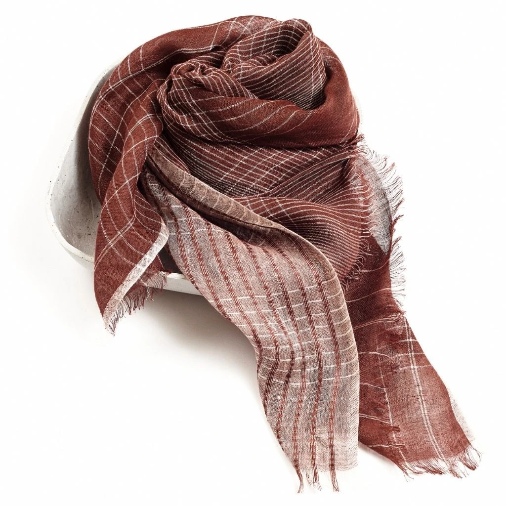 Studio Variously Accessories Auro Linen Scarf - Cinnabar Studio Variously Accessories Auro Linen Scarf - Cinnabar