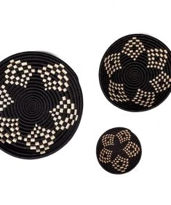 Azizi Life Bariku Woven Bowls - Black + Tea Best Sellers