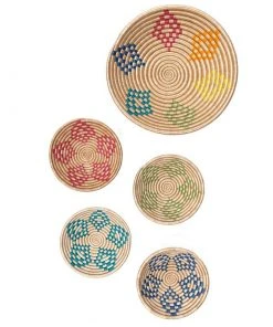 Azizi Life Boutique Bariku Woven Bowls - Brights