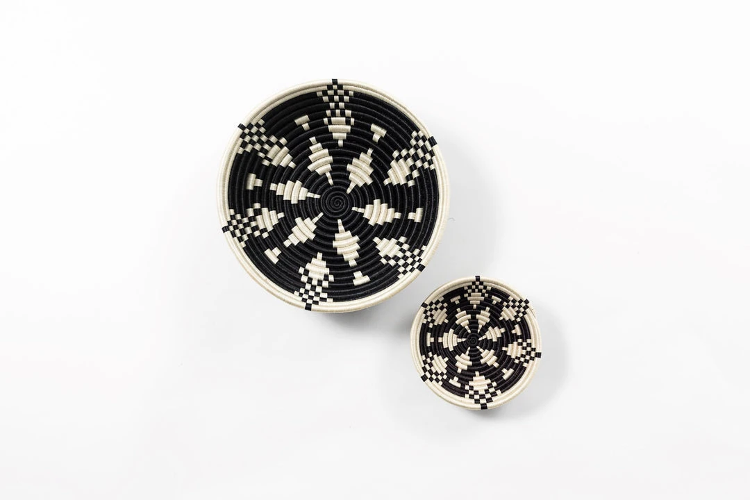 Azizi Life Boutique Kaleidoscope Woven Bowls Azizi Life Boutique Kaleidoscope Woven Bowls