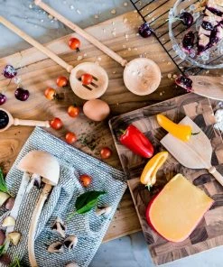 Azizi Life Faye Wooden Pie Server Home Goods