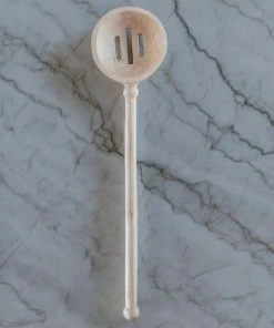 Azizi Life Home Goods Merideth Wooden Slotted Spoon