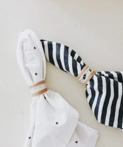 Azizi Life Woven Napkin Ring Set - Zig Zag Kitchen + Dining 2 Azizi Life Woven Napkin Ring Set - Zig Zag Kitchen + Dining