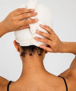 Ettitude Bamboo Waffle Hair Towel - Natural 2 Ettitude Bamboo Waffle Hair Towel - Natural