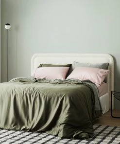 Ettitude Home Goods Bamboo Sateen Duvet Cover - Moss