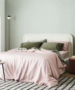Ettitude Bamboo Sateen Duvet Cover - Rose Sustainable Materials