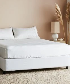 Ettitude Best Sellers Bamboo Sateen Fitted Sheet - Cloud