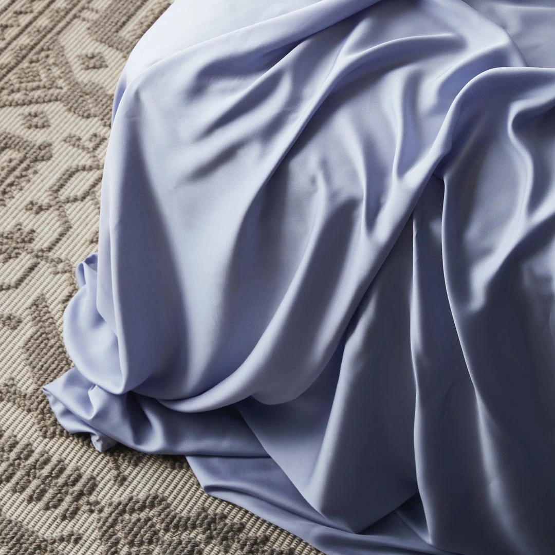 Ettitude Bamboo Sateen Fitted Sheet - Sky Home Goods Ettitude Bamboo Sateen Fitted Sheet - Sky Home Goods