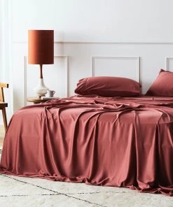 Ettitude Home Goods Bamboo Sateen Flat Sheet - Canyon