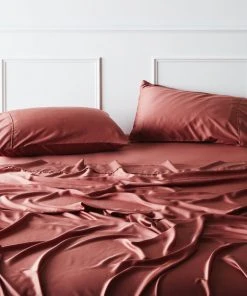 Ettitude Home Goods Bamboo Sateen Flat Sheet - Canyon