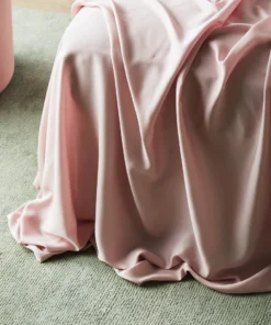 Ettitude Bamboo Sateen Flat Sheet - Rose Sustainable Materials