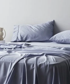 Ettitude Bamboo Sateen Pillowcase Set - Sky