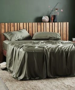 Ettitude Best Sellers Bamboo Sateen Sheet Set - Moss