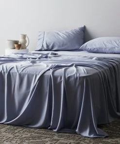 Ettitude Home Goods Bamboo Sateen Sheet Set - Sky