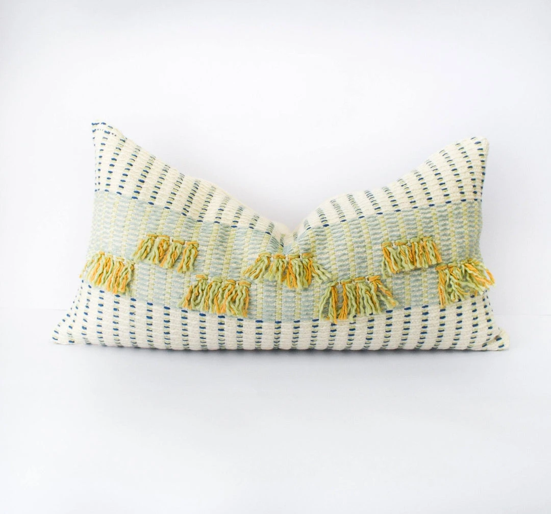 Zuahaza Barichara Lumbar Pillow Cover - Mint Home Goods 2 Zuahaza Barichara Lumbar Pillow Cover - Mint Home Goods
