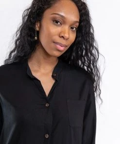 Tonlé Bayon Upcycled Button Up Tunic