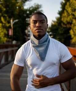 Jenni Earle Be Brave Bandana - River Blue