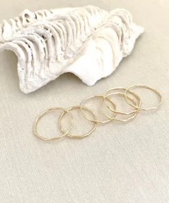 Sara Patino Jewelry Best Sellers Be Light Recycled Gold Stacking Rings - Set 5 Sara Patino Jewelry Best Sellers Be Light Recycled Gold Stacking Rings - Set