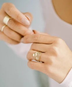 Sara Patino Jewelry Best Sellers Be Light Recycled Gold Stacking Rings - Set 8 Sara Patino Jewelry Best Sellers Be Light Recycled Gold Stacking Rings - Set