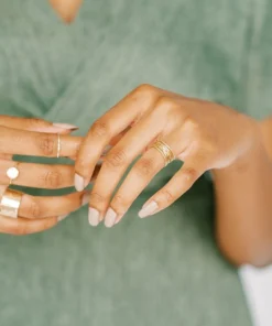 Sara Patino Jewelry Best Sellers Be Light Recycled Gold Stacking Rings - Set 7 Sara Patino Jewelry Best Sellers Be Light Recycled Gold Stacking Rings - Set