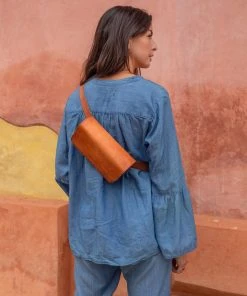 Purse & Clutch Leather Belt Bag - Russet Brown 5 Purse & Clutch Leather Belt Bag - Russet Brown