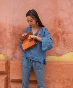 Purse & Clutch Leather Belt Bag - Russet Brown 3 Purse & Clutch Leather Belt Bag - Russet Brown